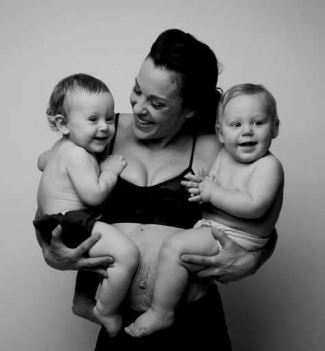 ashley holding babies